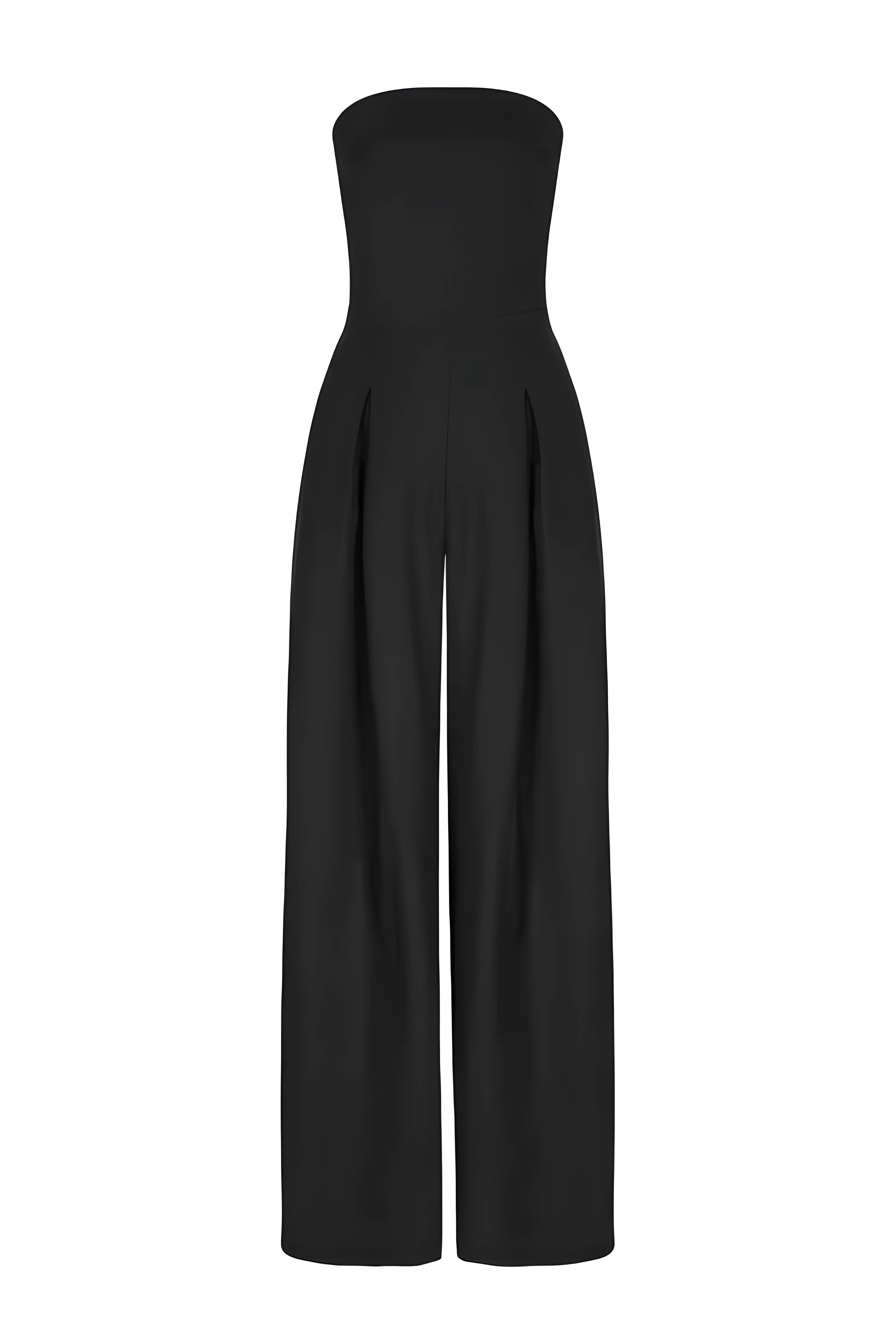 Sylvie - Strapless Jumpsuit With Pockets