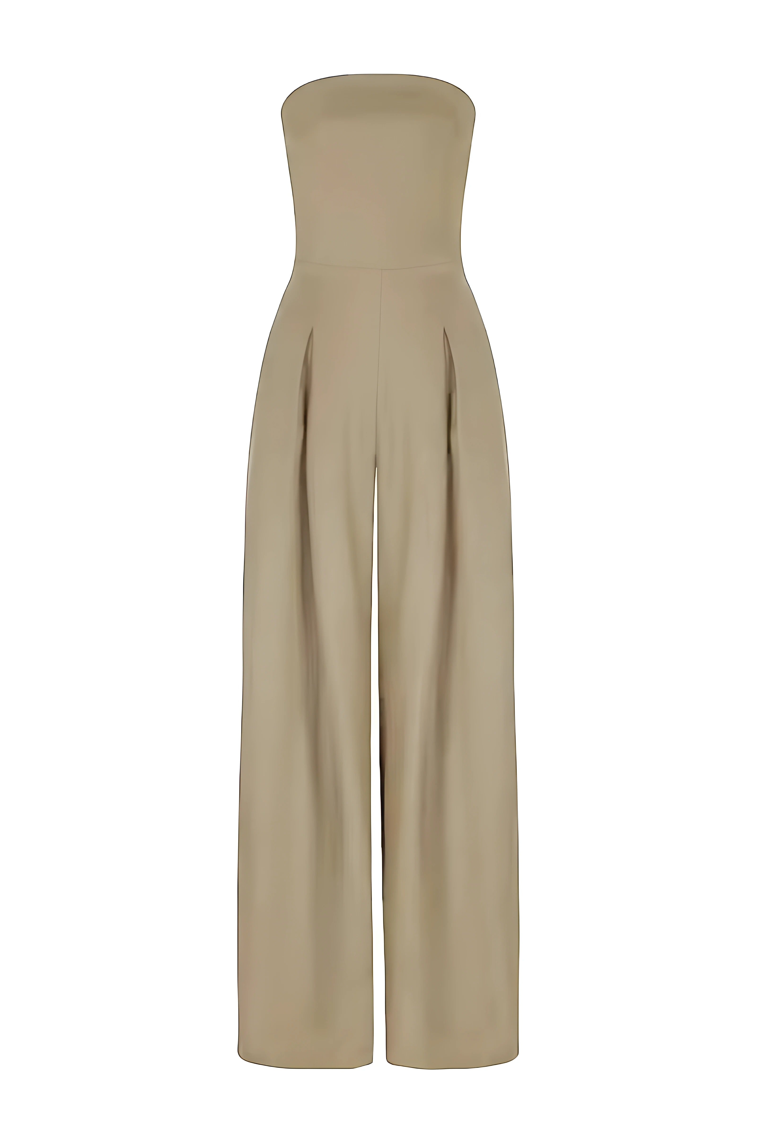 Sylvie - Strapless Jumpsuit With Pockets