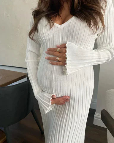 Portmans Dress – Cozy & Stylish Fall Maxi Knit Dress