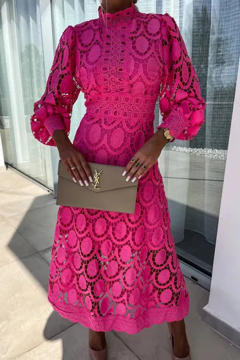 Romantic Elegance Midi Dress