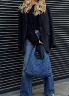 Amara  | Braided Denim Tote Bag