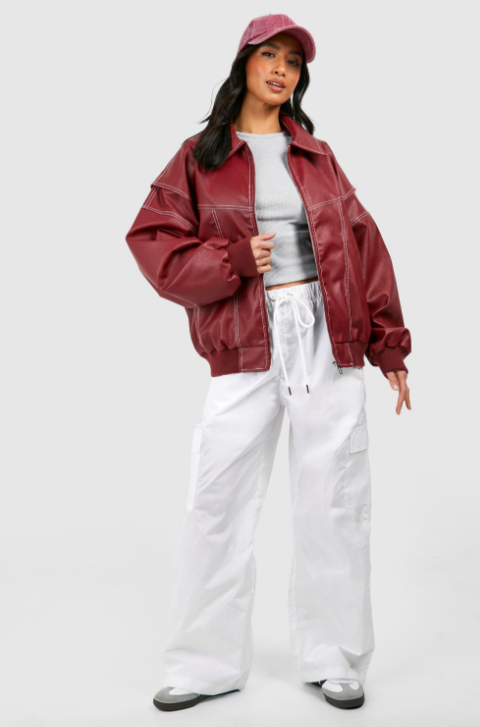 Lakra | Elegant Oversized Leather jacket